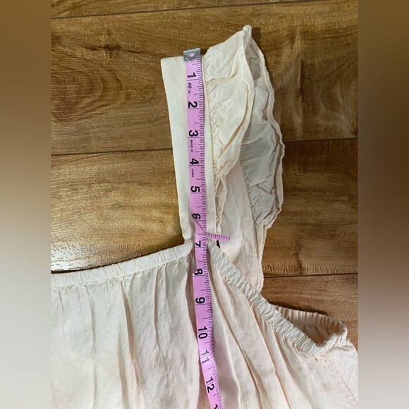 LC Lauren Conrad Plus Size Tiered Pinafore Zigzag Light Peach Dress Size XXL - Picture 5 of 12